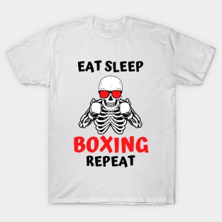 Eat Sleep Boxing Repeat T-Shirt